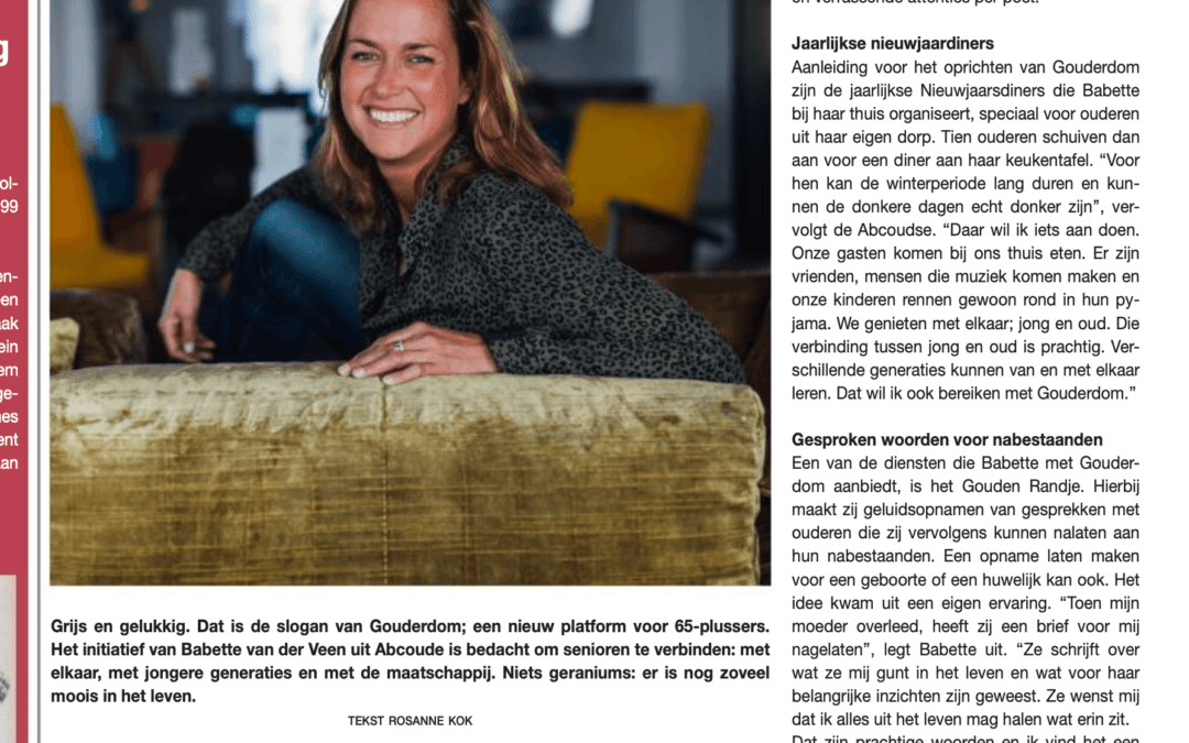 Nieuw platform voor 65-plussers